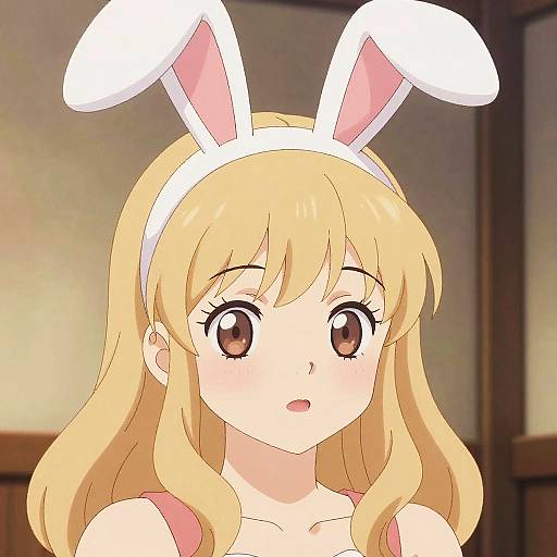 Cute Bunny Girl Manga Portrait