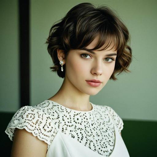 Realistic Portrait of a Girl with Waves