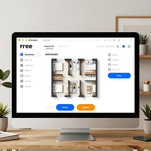 Vibrant AI Floor Plan Generator Interface