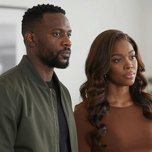 Portrait of Two African American Individuals