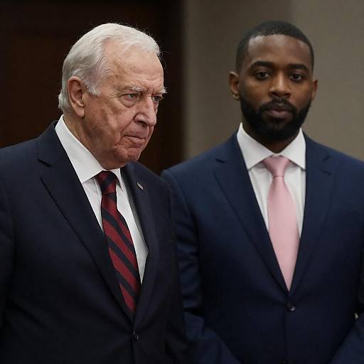 Elegant Duo: Formal Indoor Portrait
