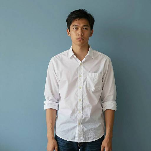 Photorealistic Male Portrait in Casual Attire