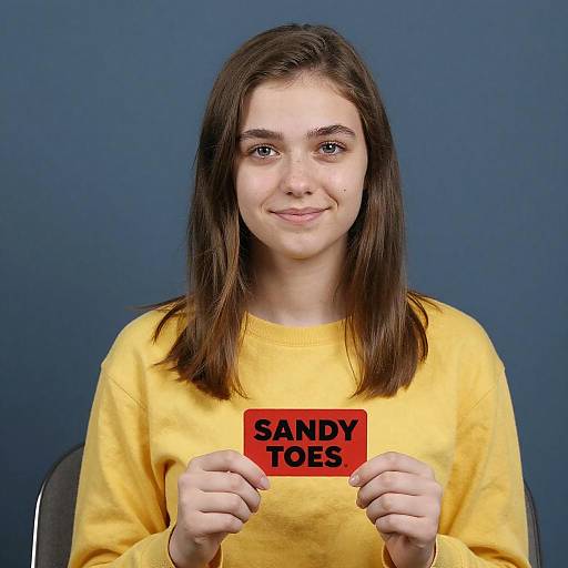 Young Woman with Bright Yellow Shirt