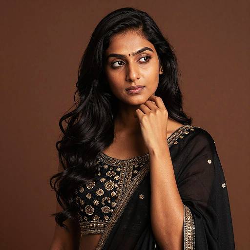 Elegant South Asian Woman Portrait
