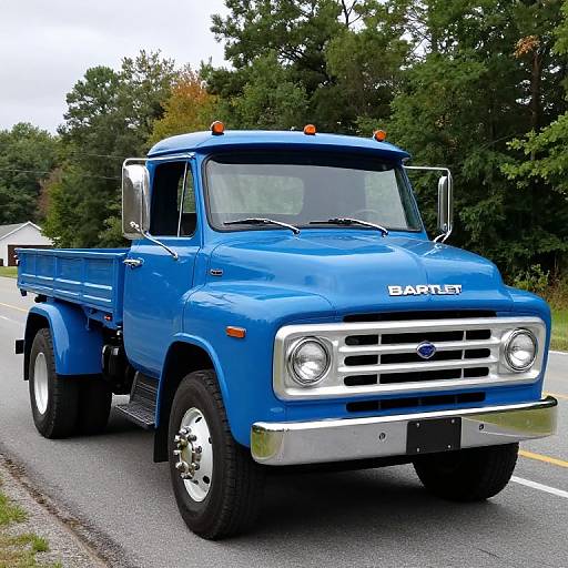 Vibrant Blue 1968 Mack Truck Showcase