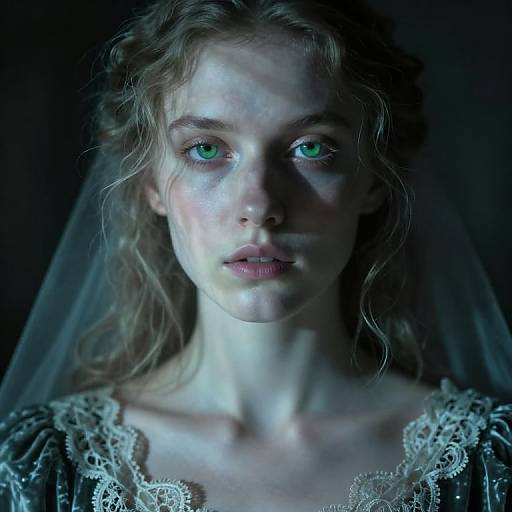 Ethereal Medium in Haunting Portrait