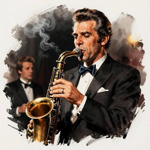 Goldblum: Steadman-Inspired Gritty Jazz Cover