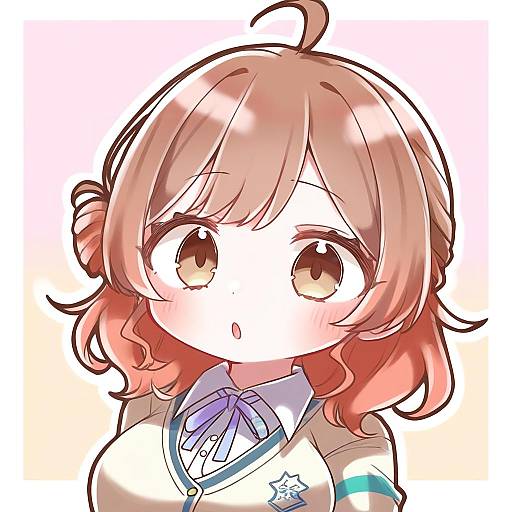 Illustration of Hanami ume, gakuen idolmaster in the style of Jako (jakoo21)