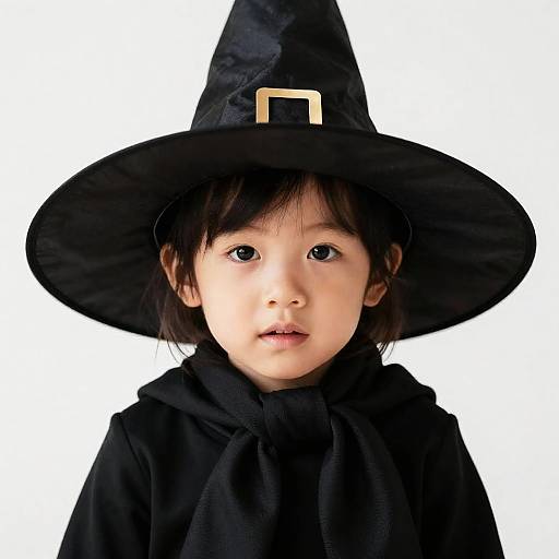 Toddler in Adorable Witch Costume