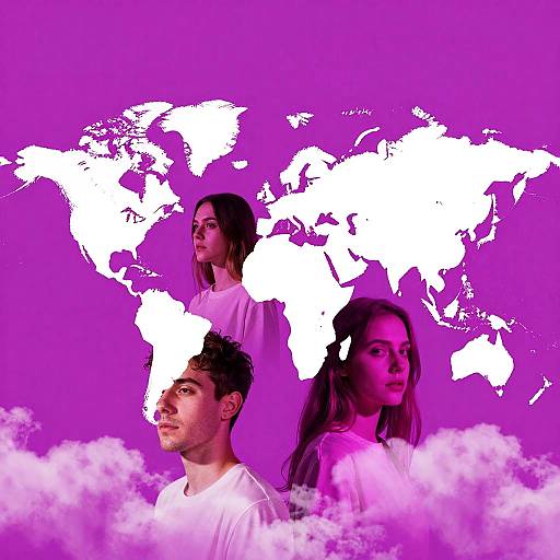 Psychedelic Cloud World Portraits