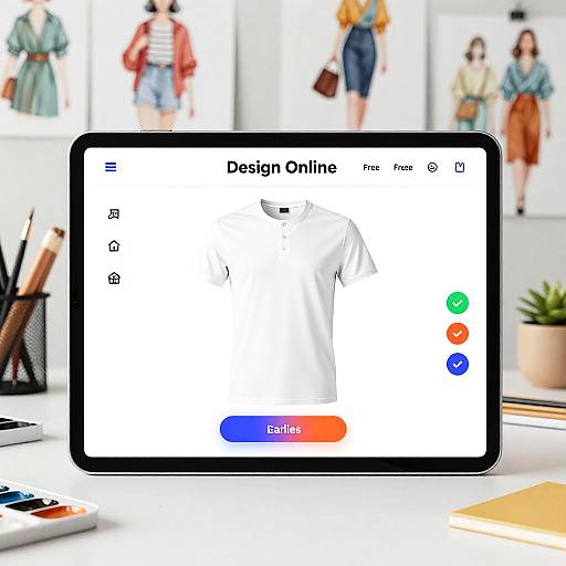 Seamless Online Shirt Design Experience