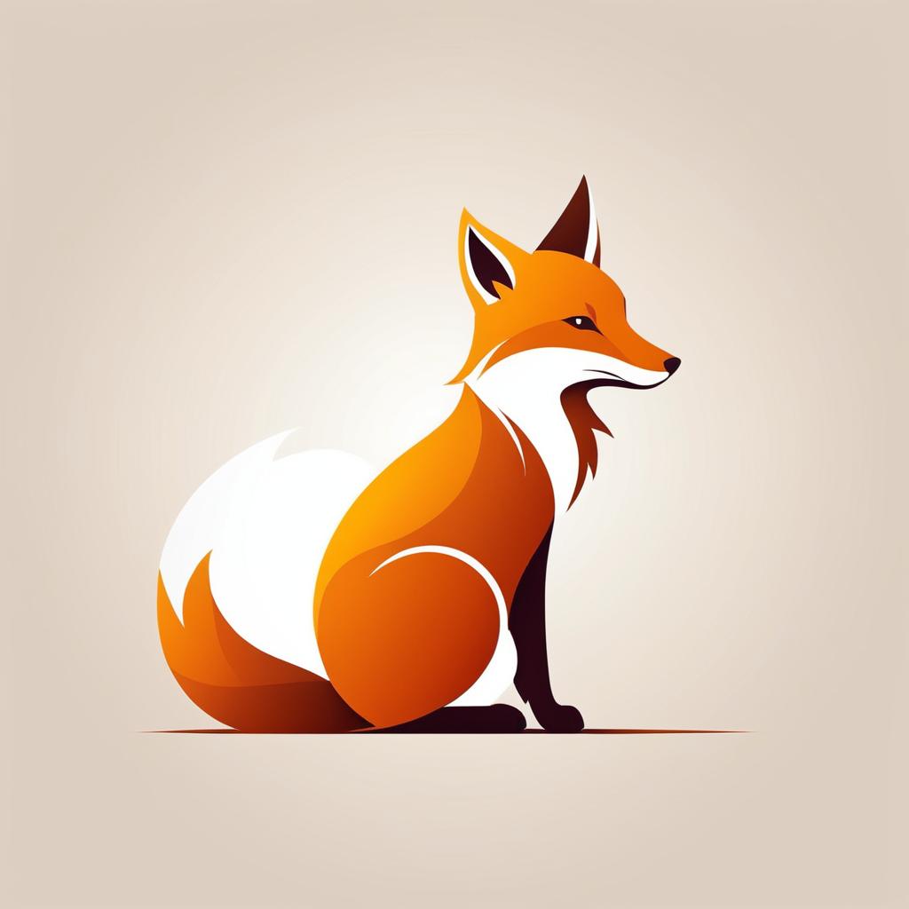 Minimalist Fox Logo Design Concept