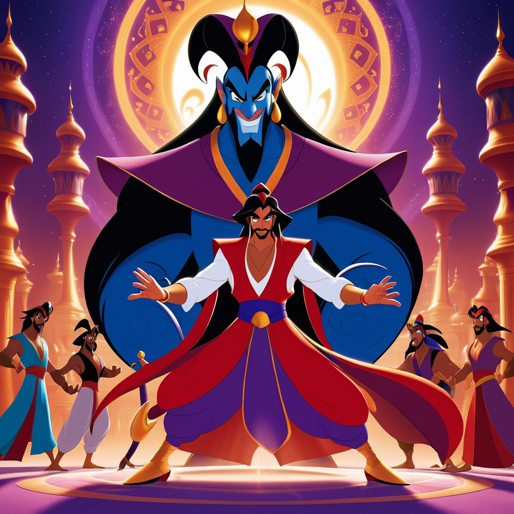 Epic Showdown: Aladdin vs Jafar Battle