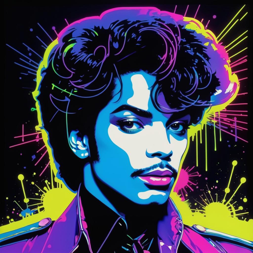 Warhol-Inspired Artwork of Prince