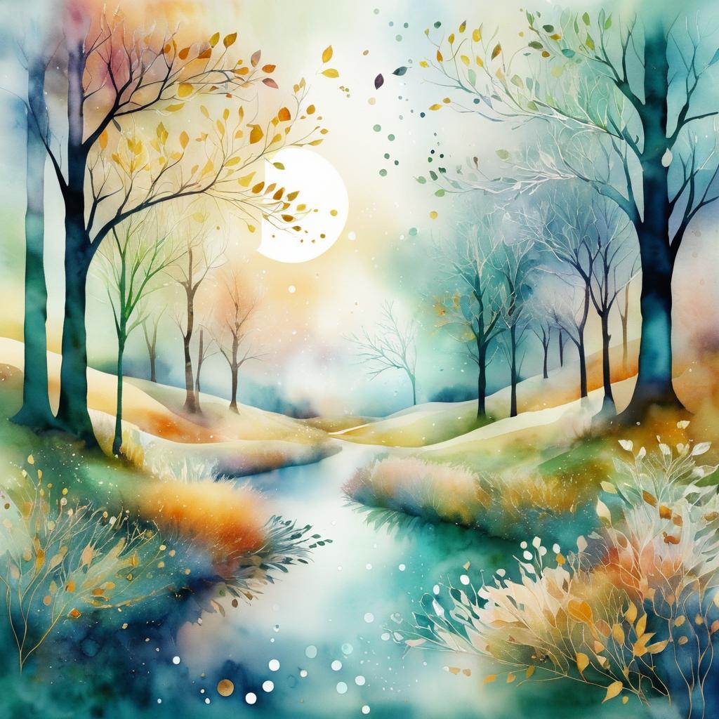 Dreamy Seasons: A Surreal Tapestry