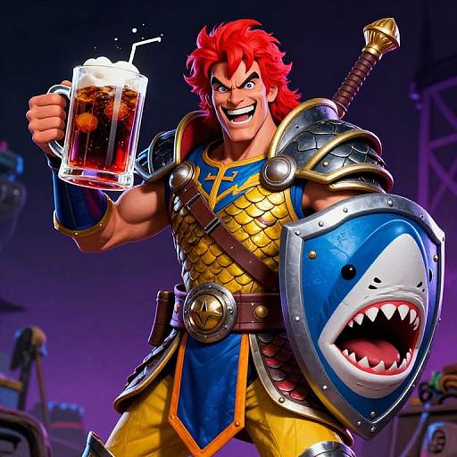 Red-Haired Soda Dungeon Warrior