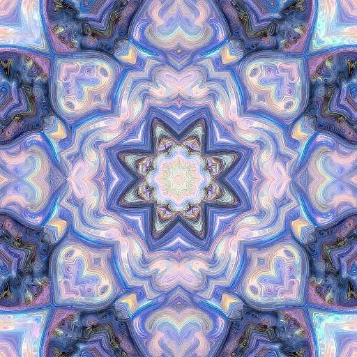 Trippy Infinite Kaleidoscope AI Art