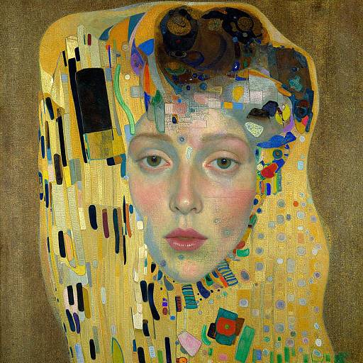 Abstract Impressionist Portrait of Beauty