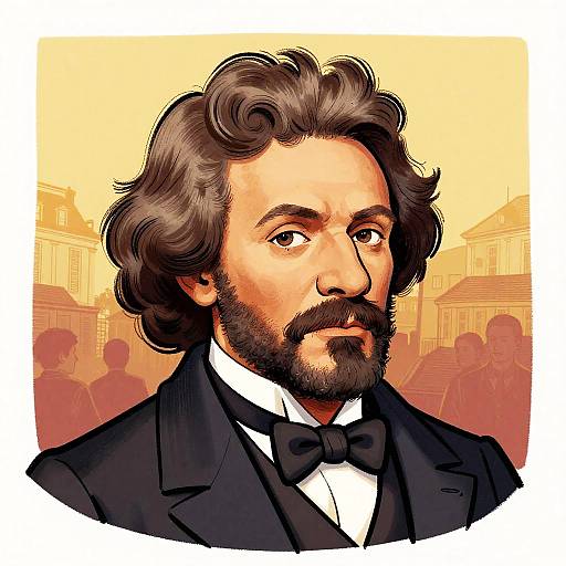 Vibrant Frederick Douglass Cartoon Art