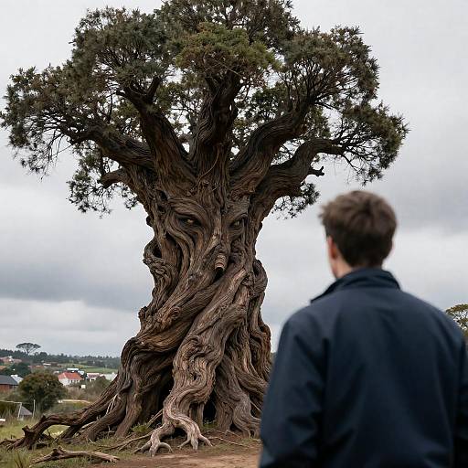 Mysterious Tree Creature Encounter