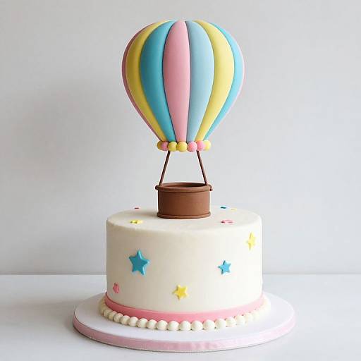 Adorable Hot Air Balloon Cake
