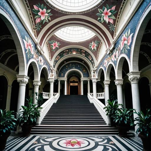 Ornate Concert Hall Interior with Mandevilla Mosaic