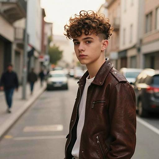Curly Mohawk Teen Fashion Editorial