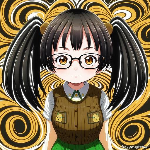 Illustration of Amasawa yuuko, dennou coil in the style of Namidame