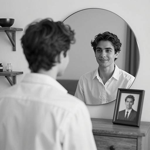 Reflective Portrait of a Young Man