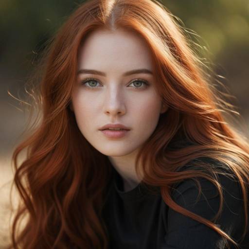 Close-up Portrait of Young Red-haired Woman