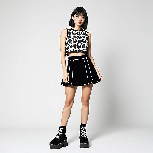 Pop Art Fashion Woman Outfit