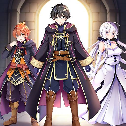 Illustration of Morgan (male) (fire emblem), fire emblem in the style of Masayo (gin no ame)