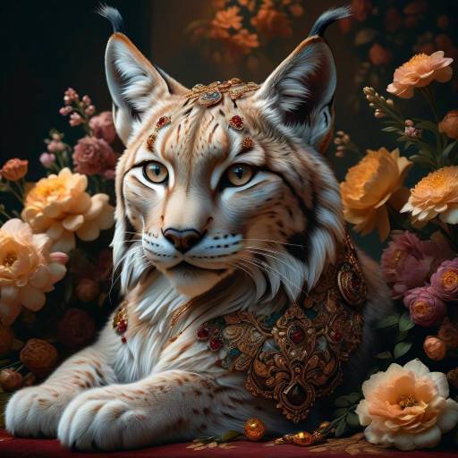 Regal Lynx in Renaissance Elegance