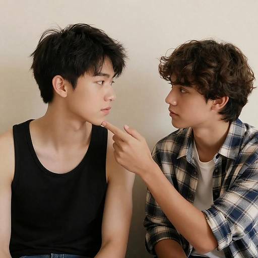 Intimate Portrait of Two Young Men