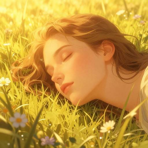 Escanor's Serene Sunlit Meadow