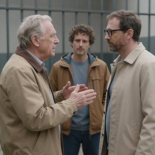 Dynamic Prison Discussion Among Three Men