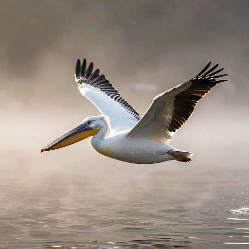 Majestic White Pelican at Dawn