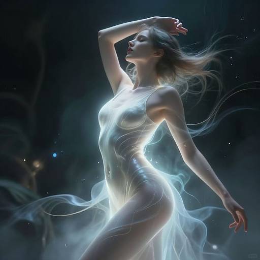 Sensual Cyberpunk Ethereal Art