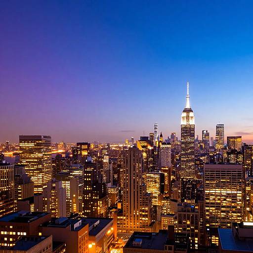 City Skyline Night to Day Transition