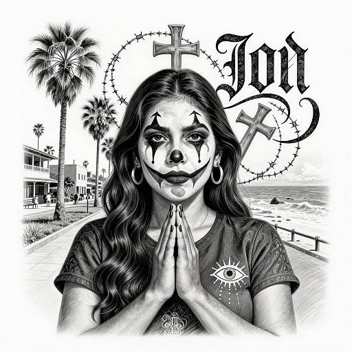 Chicano Art: Emotional Mujer Illustration