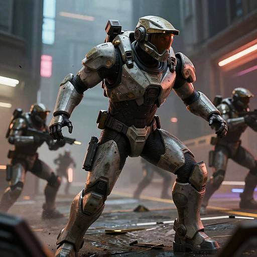 Helldivers ODST Futuristic Urban Combat