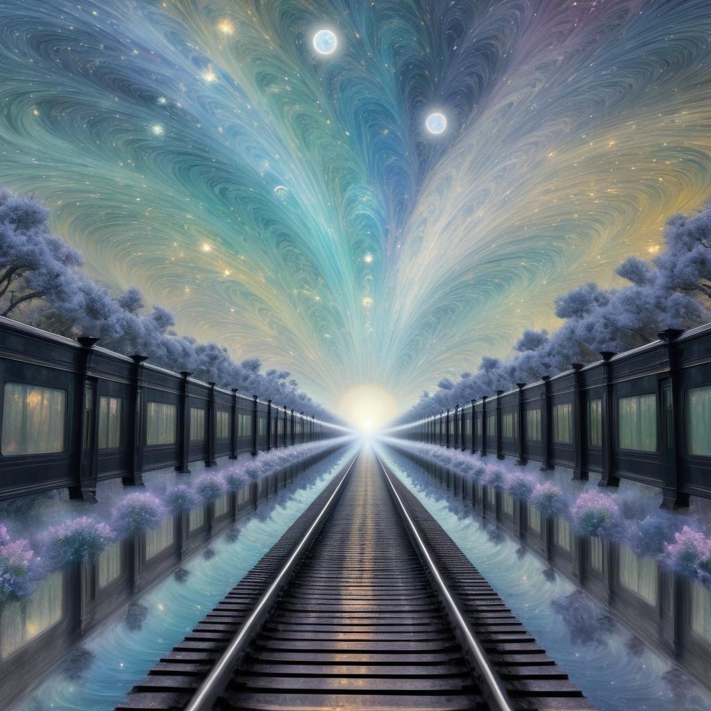 Celestial Train Journey to the Afterlife