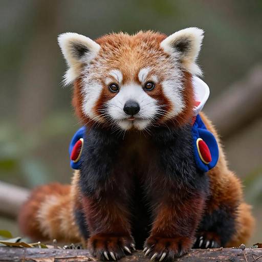 Red Panda Dressed as Snow White
