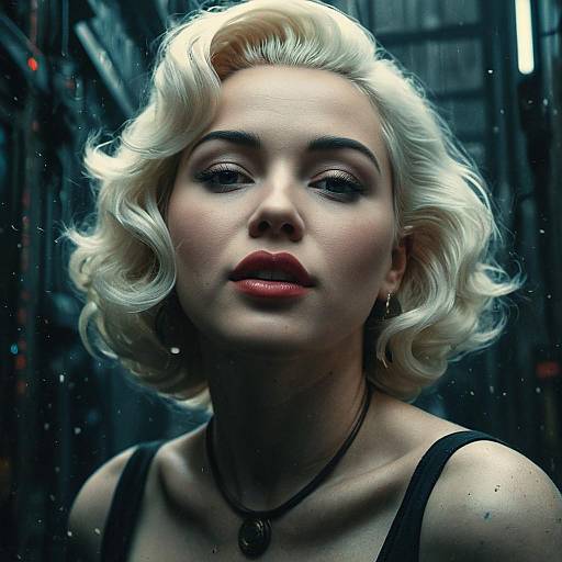 Hyper-Realistic Portrait of Woman with Blonde Hair