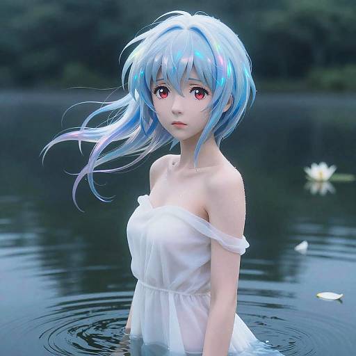 Ethereal Beauty in Futuristic Decay