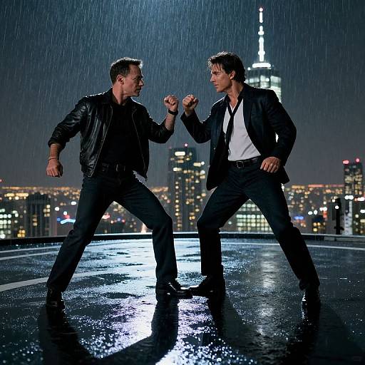 Hyperrealistic Tom Cruise vs Tom Hanks Fight