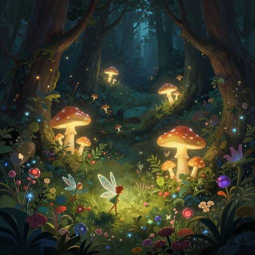 Mystical Forest Aerial by James Jean