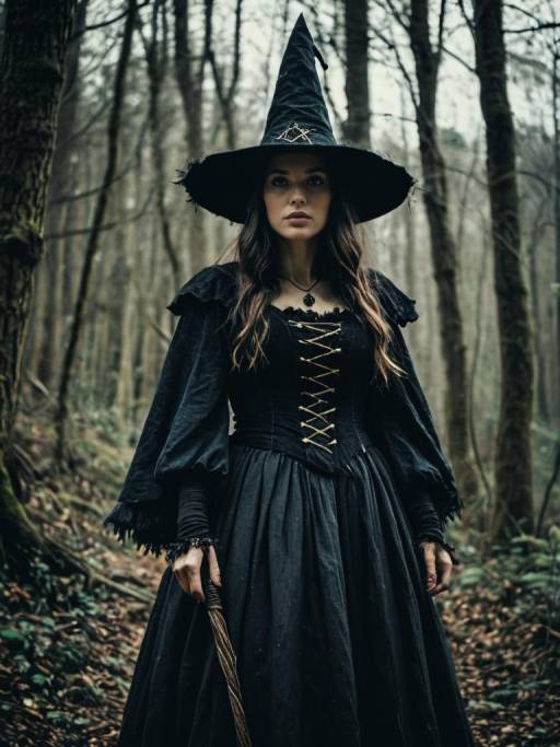 Enchanting Woodland Witch Portrait