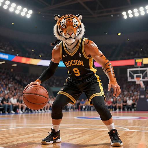 Epic Anthro Tiger Woman in Action