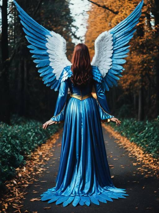Cinematic Portrait of Angel in Wings